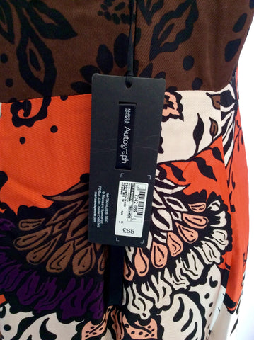 BRAND NEW MARKS & SPENCER AUTOGRAPH CORAL MIX PRINT DRESS SIZE 12 - Whispers Dress Agency - Womens Dresses - 3