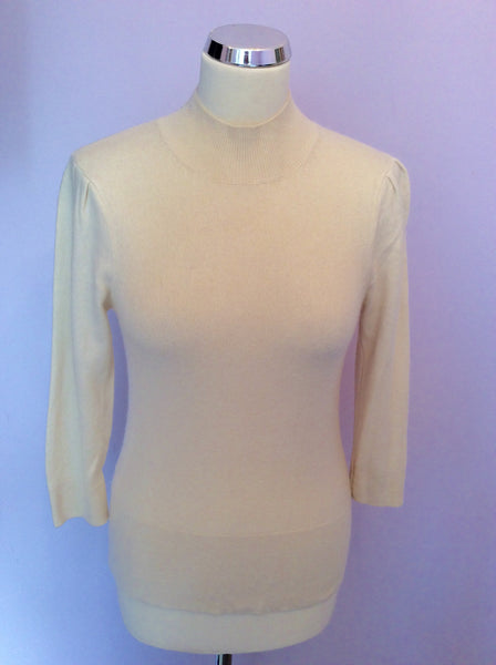 Austin Reed Signature Cream Cashmere Jumper Size S - Whispers Dress Agency - Sold - 1