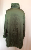 Jaeger Green Lightly Padded Jacket Size M - Whispers Dress Agency - Sold - 3