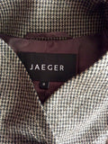 JAEGER BLACK & BROWN CHECK WOOL JACKET SIZE 8 - Whispers Dress Agency - Womens Suits & Tailoring - 4