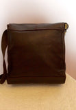 Brand New Storm Dark Brown Leather Shoulder Bag - Whispers Dress Agency - Sold - 3