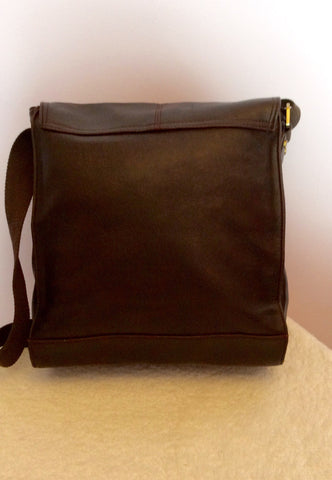 Brand New Storm Dark Brown Leather Shoulder Bag - Whispers Dress Agency - Sold - 3
