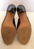 Vintage Bruno Magli Black Italian Leather Slingback Heels Size 3.5 /36 - Whispers Dress Agency - Sold - 5