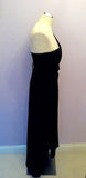 Brand New Pink Boom Black One Shoulder Evening Dress Size L UK 10/12 - Whispers Dress Agency - Womens Dresses - 4