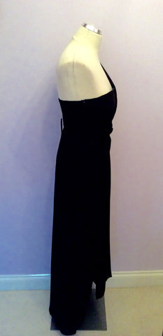 Brand New Pink Boom Black One Shoulder Evening Dress Size L UK 10/12 - Whispers Dress Agency - Womens Dresses - 4
