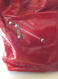 Brand New Jaeger Red Patent Leather Large Shoulder Bag - Whispers Dress Agency - Sold - 4
