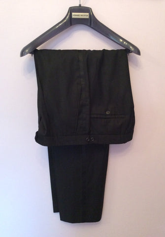 Daniel Hechter Black Pure Wool Tuxedo Suit Size 42S /36W /30L - Whispers Dress Agency - Sold - 6