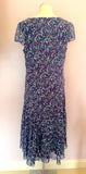 Per Una Purple, Pink, White & Green Spot Tea Dress Size 18L - Whispers Dress Agency - Sold - 3