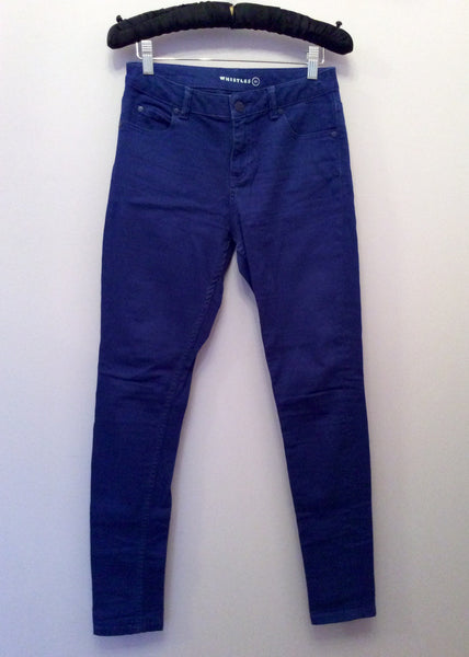 Whistles Blue Skinny Leg Jeans Size 24 - Whispers Dress Agency - Sold - 1