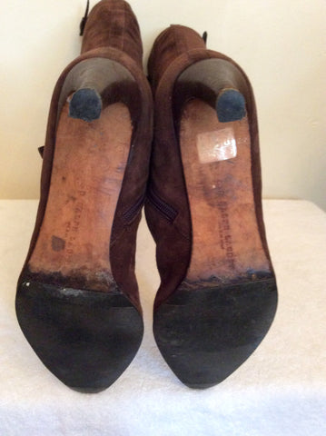 Ralph Lauren Dark Brown Knee Length Boots Size 6/39 - Whispers Dress Agency - Womens Boots - 6