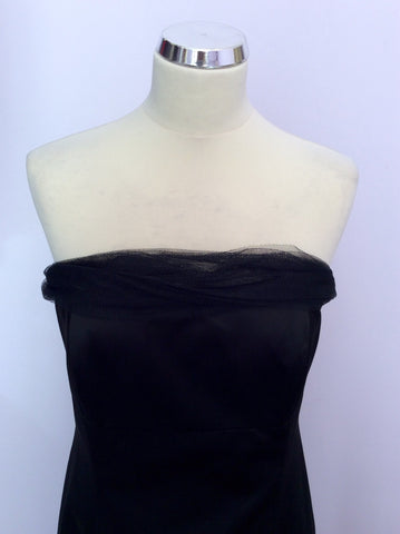 Debut Black Strapless Long Evening Dress Size 14 - Whispers Dress Agency - Womens Dresses - 2