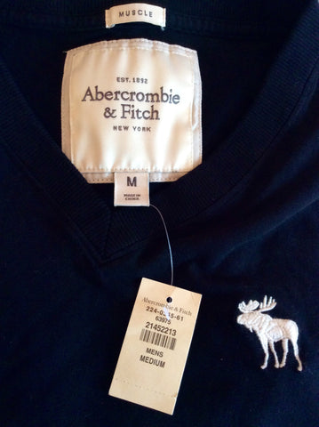 Brand New Abercrombie & Fitch Black Muscle T Shirt Size M - Whispers Dress Agency - Mens Casual Shirts & Tops - 2
