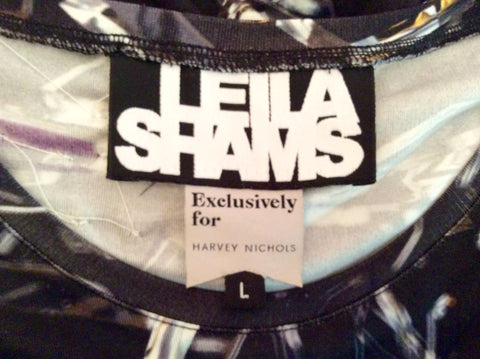 Brand New Leila Shams Broken Glass Design Dress Size L - Whispers Dress Agency - Womens Dresses - 8