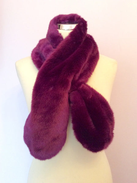 Purple Faux Fur Scarf - Whispers Dress Agency - Sold