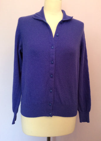 Vintage United Colours Of Benetton Blue Cardigan & Skirt Suit Size M - Whispers Dress Agency - Sold - 2