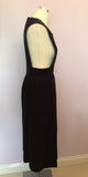 Vintage Marion Donaldson Black Velvet Pinafore Dress Size 12 - Whispers Dress Agency - Sold - 2