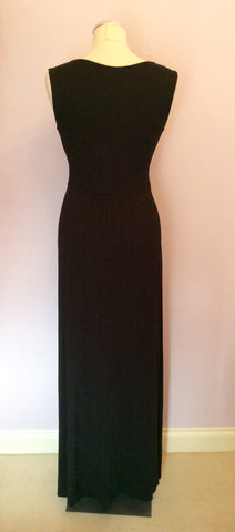 Phase Eight Black V Neckline Twist Maxi Dress Size 10 - Whispers Dress Agency - Sold - 4