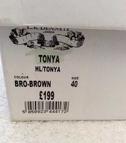 LK Bennett Tan Brown Leather 'Tonka' Heel Sandals Size 7/40 - Whispers Dress Agency - Sold - 5