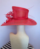 Snoxell Gwyther Red Formal Hat - Whispers Dress Agency - Sold - 3