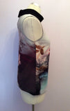 COAST LIGHT GREY FLORAL PRINT SLEEVELESS TOP SIZE 8 - Whispers Dress Agency - Womens Tops - 2