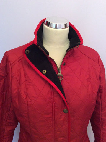 Barbour Red Cavalary Polarquilt Jacket Size 12 - Whispers Dress Agency - Sold - 7
