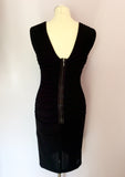Marks & Spencer Autograph Black Wiggle / Pencil Dress Size 8 - Whispers Dress Agency - Womens Dresses - 4