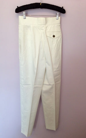 Vintage Jaeger High Waist Cotton Trousers Size 25" Approx UK 6 - Whispers Dress Agency - Womens Vintage - 2