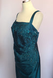 Veni Infantino For Roland Joyce Kingfisher Evening Dress & Jacket Size 22 - Whispers Dress Agency - Womens Eveningwear - 4