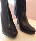 Ralph Lauren Black Leather Ankle Boots Size7/41 - Whispers Dress Agency - Womens Boots - 4