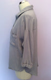 Whistles Light Grey Oversize Shirt Size 12 - Whispers Dress Agency - Sold - 7