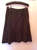 Tommy Hilfiger Black Cotton Knee Length Skirt Size 10 - Whispers Dress Agency - Womens Skirts - 1