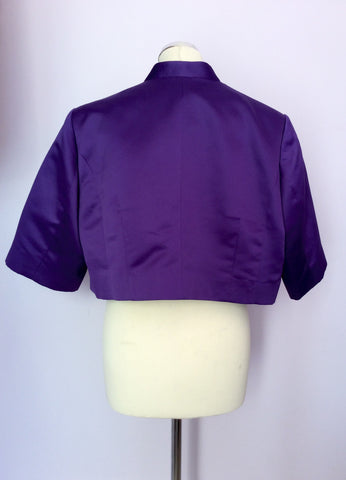 Marks & Spencer Autograph Purple Bolero Jacket Size 22 - Whispers Dress Agency - Sold - 2