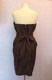 All Saints Brown Jessamine Strapless Corset Dress Size 14 - Whispers Dress Agency - Sold - 4
