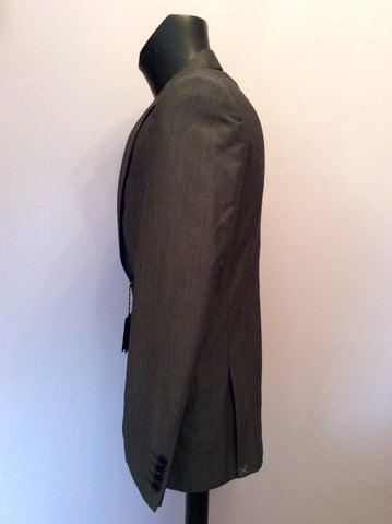 Brand New Jaeger Grey Wool & Mohair Contemporary Suit Jacket Size 38R - Whispers Dress Agency - Sold - 2