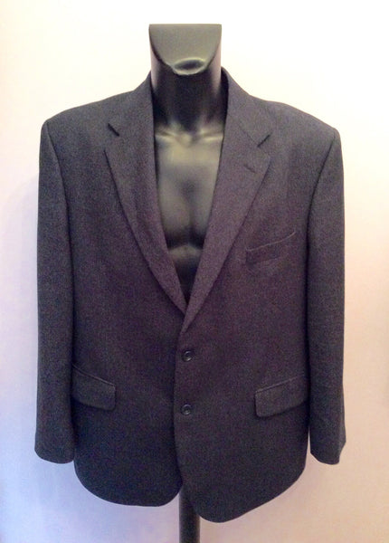 Marks & Spencer Navy Blue Wool & Cashmere Suit Jacket Size 46 - Whispers Dress Agency - Mens Suits & Tailoring - 1