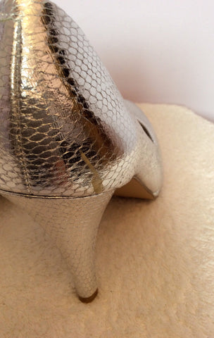 Marks & Spencer Silver Snakeskin Heels Size 6.5/39 - Whispers Dress Agency - Sold - 3