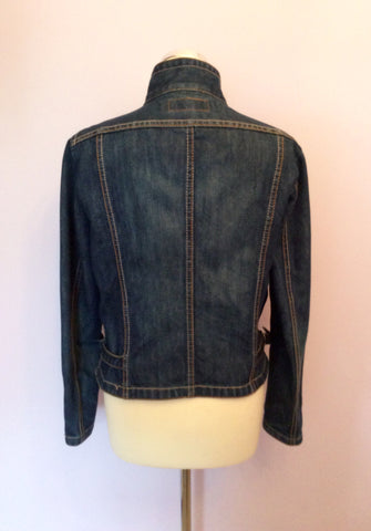 French Connection Blue Denim Jacket Size 14 - Whispers Dress Agency - Sold - 2