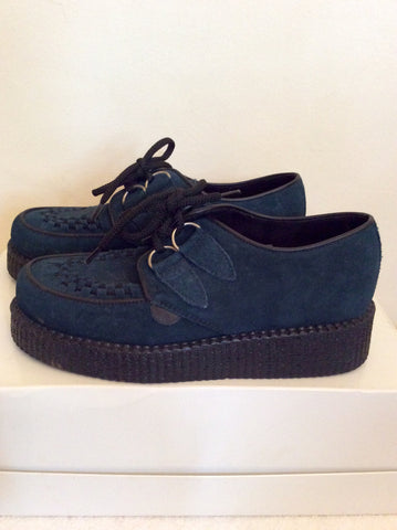 Brand New Underground Dark Green Suede Wulfron Creepers Size 6/39 - Whispers Dress Agency - Sold - 3