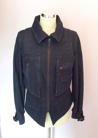 Lakeland Dark Blue Denim Jacket Size 12 - Whispers Dress Agency - Sold - 1