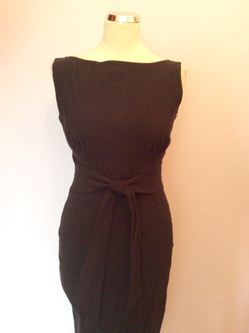 DIVA BLACK WIGGLE PENCIL DRESS SIZE M - Whispers Dress Agency - Sold - 2