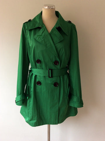 HOBBS EMERALD GREEN MAC/COAT SIZE 16 - Whispers Dress Agency - Sold - 2