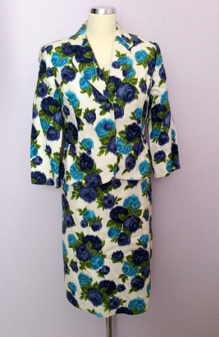 Phase Eight Floral Print Dress & Jacket Suit Size 12/14 - Whispers Dress Agency - Sold - 1