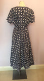 ANOKHI FOR EAST BLUE & WHITE FLORAL PRINT COTTON DRESS SIZE 18 - Whispers Dress Agency - Sold - 4