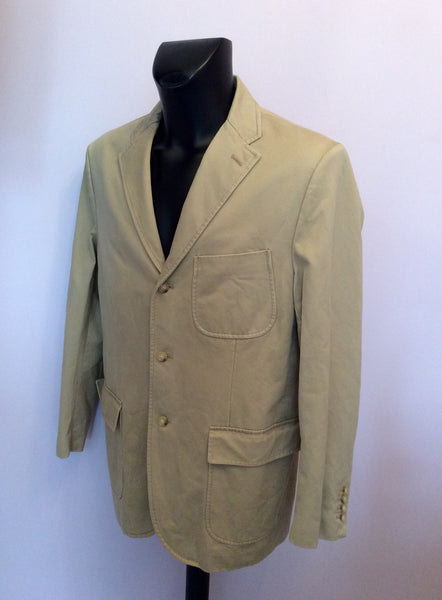 Ralph Lauren Beige Cotton Jacket Size L - Whispers Dress Agency - Sold - 1