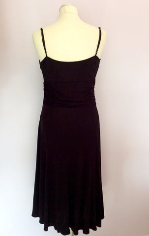 MONSOON BLACK STRAPPY OCCASION DRESS SIZE 12 - Whispers Dress Agency - Womens Dresses - 4