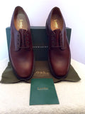 Brand New Loake Epsom Brown Waxy Leather Lace Up Shoes Size 9.5 F - Whispers Dress Agency - Sold - 2