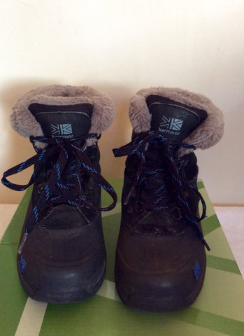 Karrimor Junior Black / Blue Suede Snow / Walking Boots Size 11 - Whispers Dress Agency - Boys Footwear - 1