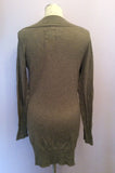 All Saints Grey Fine Knit Tane Dress Size 10 - Whispers Dress Agency - Sold - 3