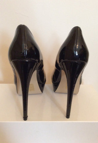 Brand New Kitch Couture Black Patent Platform High Heels Size 7/40 - Whispers Dress Agency - Womens Heels - 4