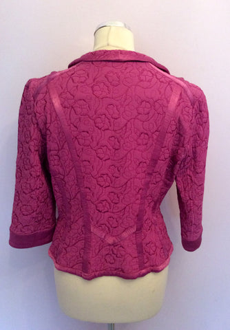 Ghost Pink Embroidered 3/4 Sleeve Jacket Size M - Whispers Dress Agency - Womens Coats & Jackets - 3